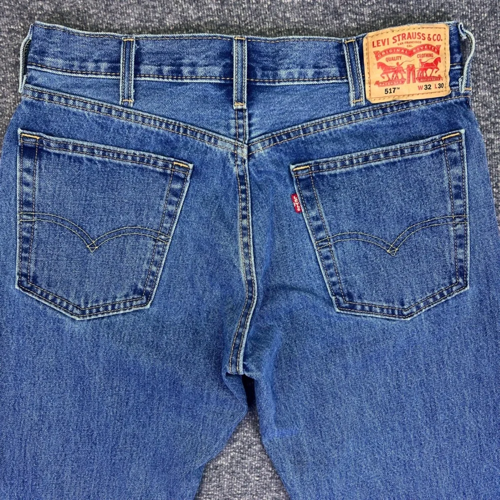 Levis 517 Bootcut Jeans Men 32x30 Blue Cowboy Classic Western Denim Rodeo Casual